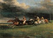 Theodore Gericault Epsom Derby painting